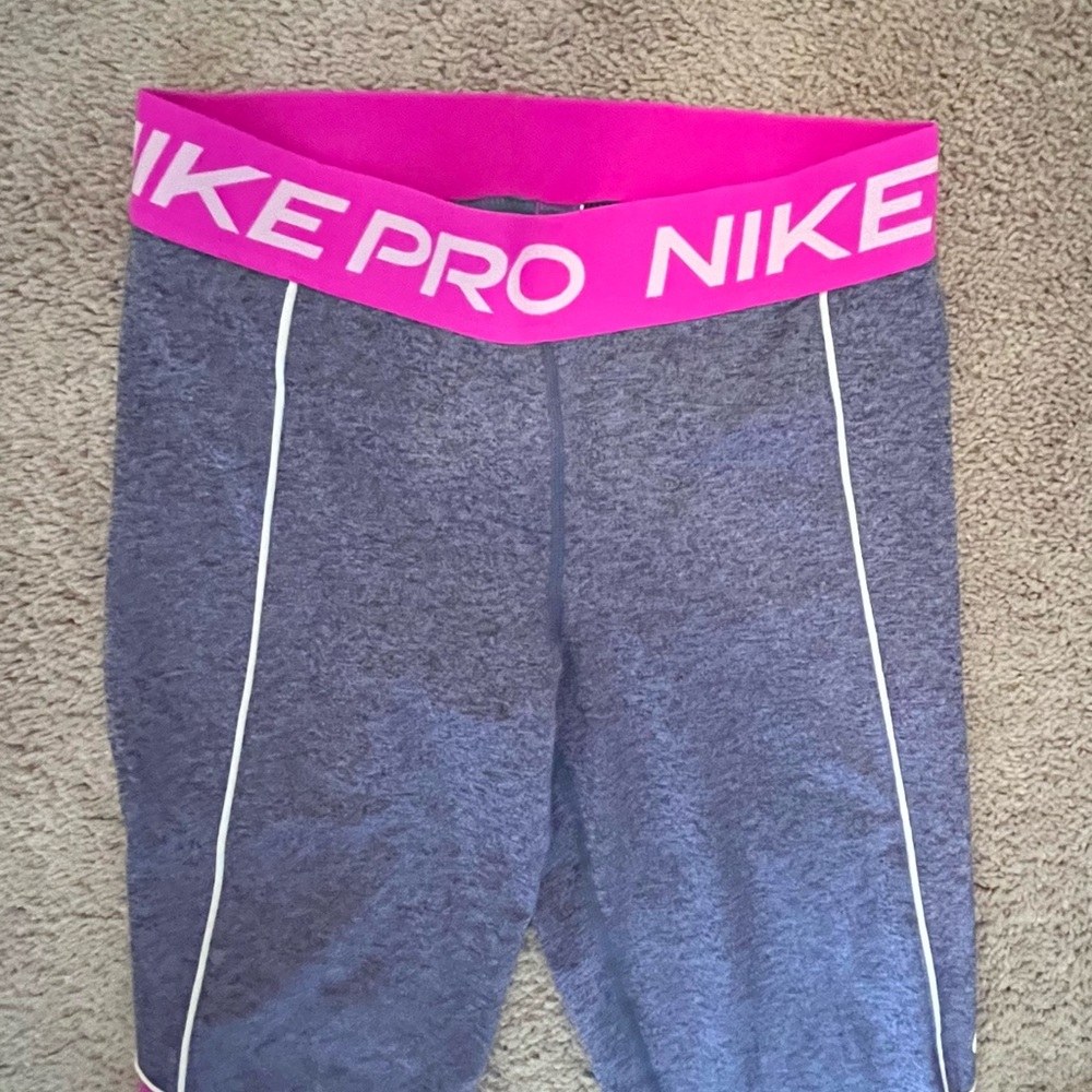 Nike Women’s Track Pants or Joggers in Gray with Pink Highlights